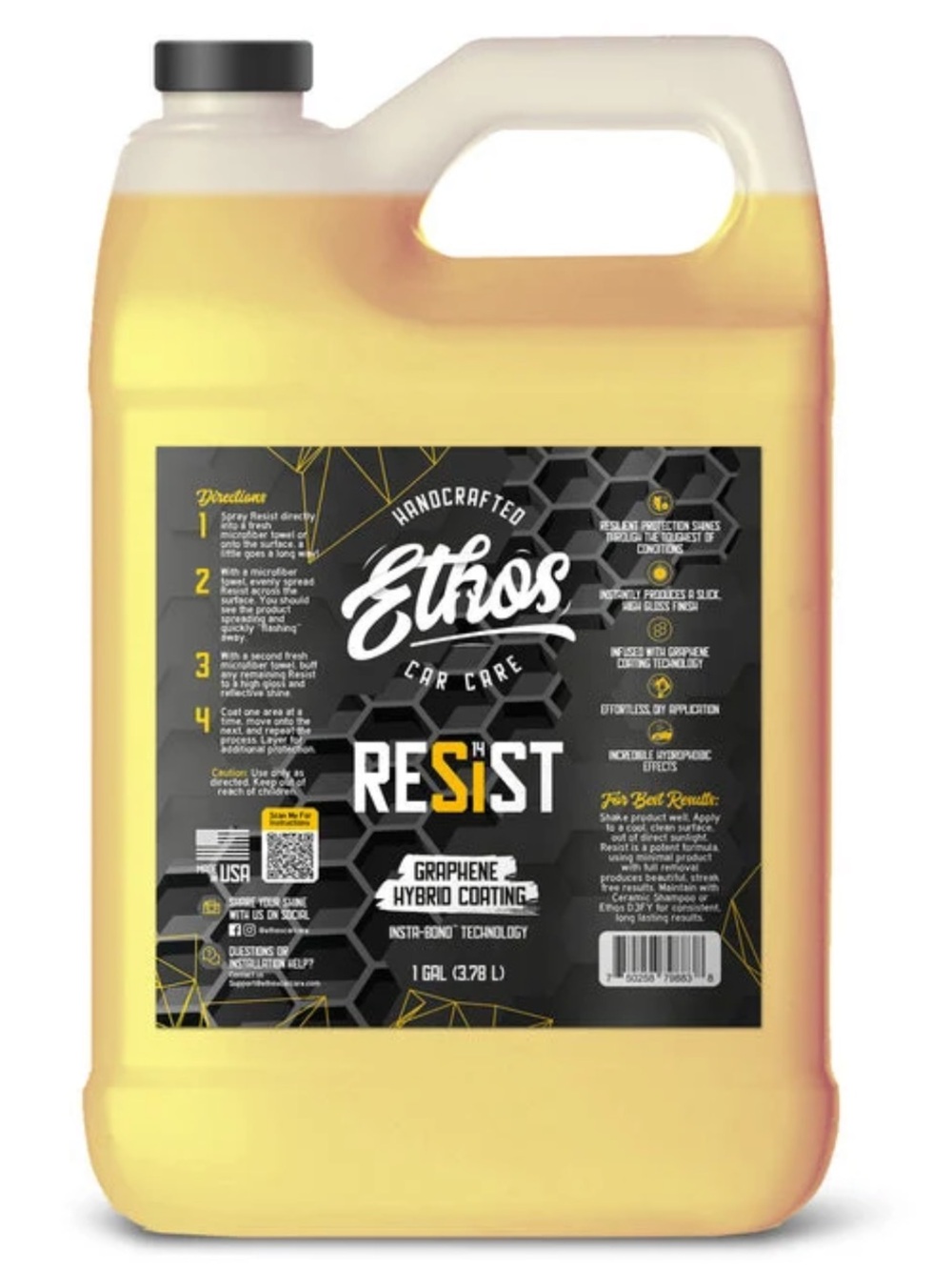 Ethos Resist hybrid graphene ceramic spray coating - 1 Gallon